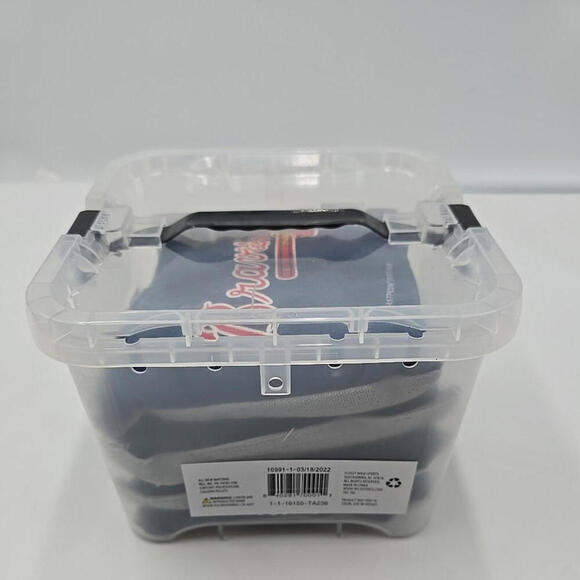 Braves MLB Atlanta Corn Hole Bean Bags (SET OF 4) with Case - Picture 7 of 8